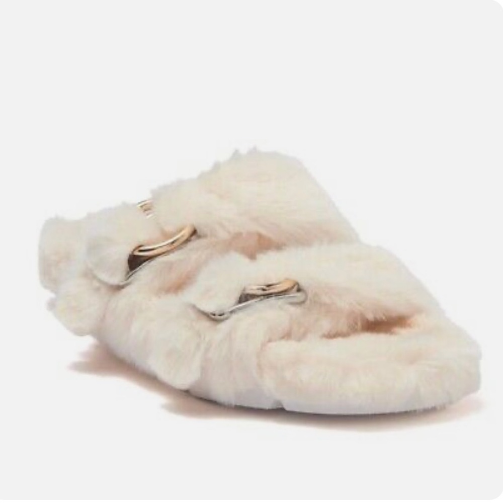 J/Slides Women’s Bree Faux Fur Slides Sandals